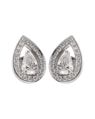 Heritage Fred Of Paris Fred Of Paris 18k 1.53 Ct. Tw. Diamond Lovelight Studs (authentic )