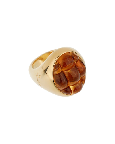 Heritage Pomellato Pomellato 18k 16.00 Ct. Tw. Citrine Cocktail Ring (authentic )