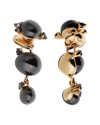 Heritage Pomellato Pomellato 18k 0.40 Ct. Tw. Sapphire Drop Earrings (authentic ) In Black