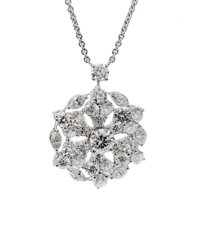 Heritage Graff Graff 18k 6.67 Ct. Tw. Diamond Snowflake Necklace (authentic )