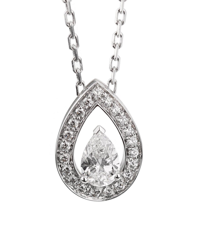 Heritage Fred Of Paris Fred Of Paris 18k 0.77 Ct. Tw. Diamond Lovelight Necklace (authentic Pre- Owned)