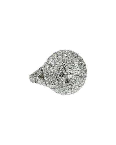 Heritage Graff Graff 18k 10.08 Ct. Tw. Diamond Cocktail Ring (authentic )