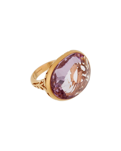 Heritage Pomellato Pomellato 18k 10.00 Ct. Tw. Amethyst Ring (authentic )