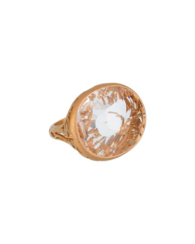 Heritage Pomellato Pomellato 18k 10.00 Ct. Tw. Quartz Ring (authentic )