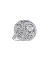 Heritage Graff Graff 18k 4.30 Ct. Tw. Diamond Wave Cocktail Ring (authentic )