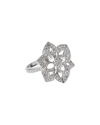 Heritage Boucheron Boucheron 18k 1.55 Ct. Tw. Diamond Large Flower Cocktail Ring (authentic Pre- Owned)