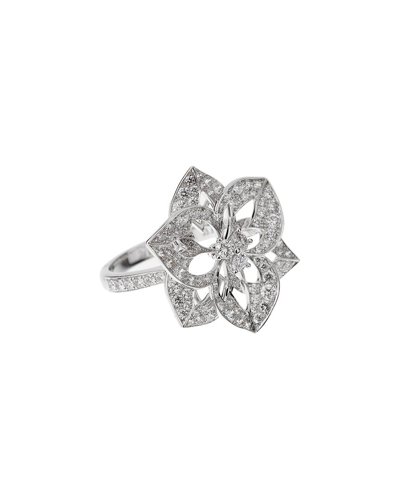 Heritage Boucheron Boucheron 18k 1.55 Ct. Tw. Diamond Large Flower Cocktail Ring (authentic Pre-  Owned)