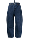 Studio Nicholson Akerman Pants Woman Indigo In Cotton In Blue