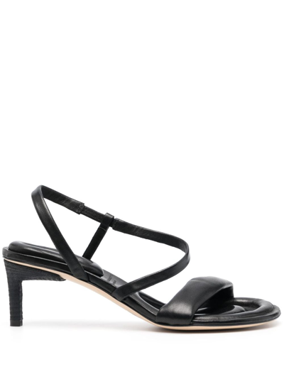 Officine Creative Collin Leather 80mm Sandals In Black