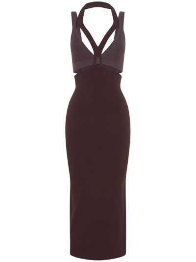 DION LEE INTERLINK CUT-OUT MIDI DRESS