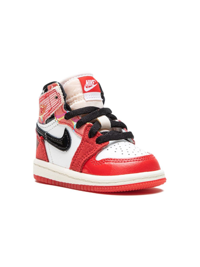 Jordan Babies' X Spider-man Across The Spider-verse Air  1 Sneakers In White