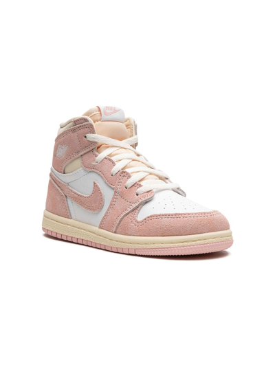 Jordan Kids' Air  1 Retro High "washed Pink" Sneakers