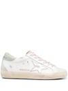 Golden Goose Super-star Leather Sneakers In White