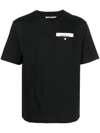 Palm Angels Sartorial Tape Pocket T-shirt In Black