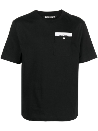 Palm Angels Sartorial Tape Reg Pkt Tee Black Off Whi