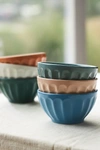 Anthropologie Amelie Assorted Latte Cereal Bowls, Set Of 6 By  In Blue Size Set Of 6