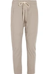 BASSIKE COTTON-DRILL TAPERED trousers