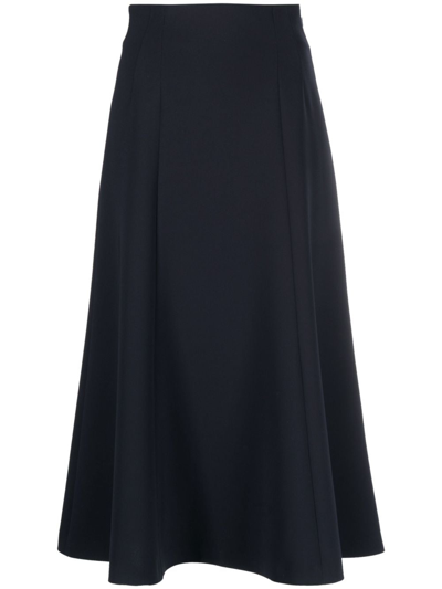 Moschino High-waisted A-line Skirt In Blue