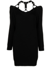MOSCHINO BRACES-DETAIL KNITTED DRESS