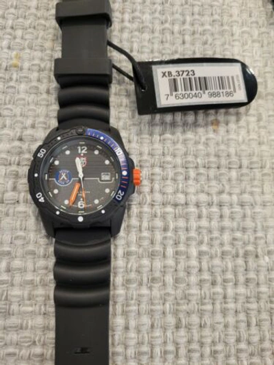 Pre-owned Luminox Brand  Men's Bear Grylls Survival Sea Black Rubber Band Watch Xb.3723