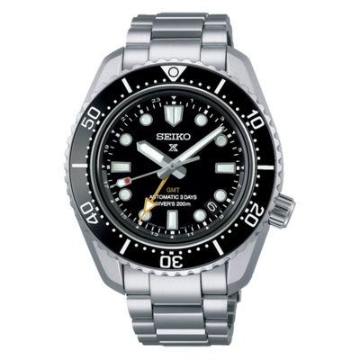 Pre-owned Seiko Prospex Gmt Automatic 3 Days Movement Diver Watch Sbej011 / Spb383j1 Usus