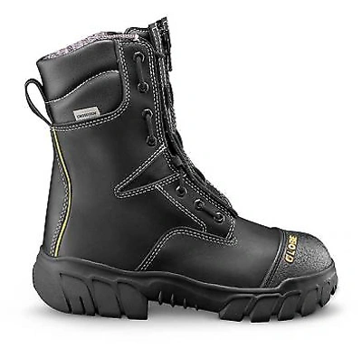 Pre-owned Globe Men's 10" Quad-certified Technical Boots Ultimate Firefighter Footwear In Black