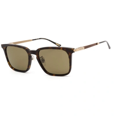 Pre-owned Chopard Unisex Sunglasses Mud Green Lens Shiny Dark Havana Plastic Sch339 722p