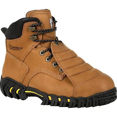 Pre-owned Michelin ® Sledge Steel Toe Metatarsal Work Boots In Brown