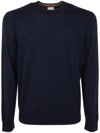 Paul Smith Mens Sweater Crew Neck In Blue