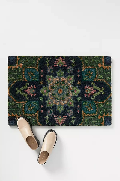 Anthropologie Maribelle Doormat In Blue