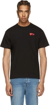 COMME DES GARÇONS PLAY Black Double Heart T-Shirt