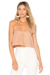 TIBI CROPPED TANK WITH SHIRRED BACK,TP117SPP75070