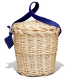 LINDROTH DESIGN Blue Small Birkin Basket,BLUESMALLBIRKIN