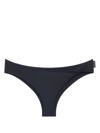 Courrèges Twist-detailed Bikini Bottoms In Black