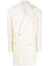 Wardrobe.nyc Double-breasted Wool Coat In Neutrals