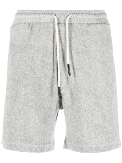 Oas Company Terry Towelled Shorts In Grey