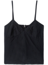 Comme Des Garçons V-neck Camisole Top In Black
