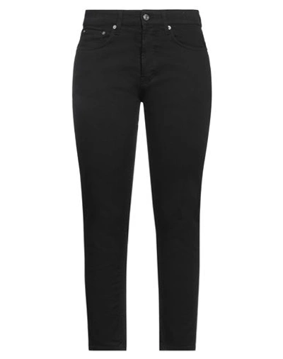 Department 5 Woman Denim Pants Black Size 27 Cotton, Elastane