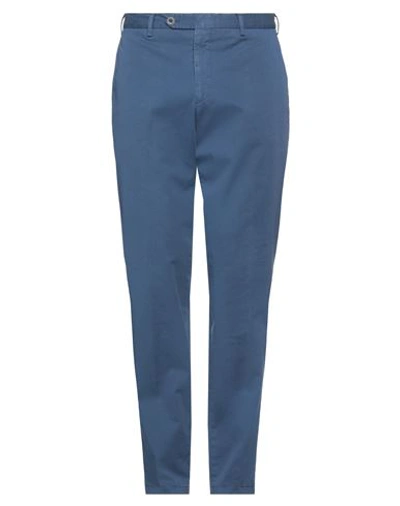 Lardini Man Pants Blue Size 36 Cotton, Elastane