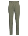 Lardini Man Pants Military Green Size 28 Cotton, Elastane In Sage Green