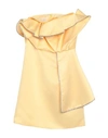 Cinqrue Woman Short Dress Yellow Size S Polyester
