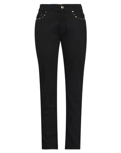 Chiara Ferragni Woman Pants Black Size 28 Cotton, Elastane