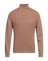 Diktat Man Turtleneck Camel Size Xxl Viscose, Polyamide, Acrylic, Cashmere In Beige