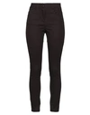 Pennyblack Woman Pants Dark Brown Size 4 Cotton, Polyester, Elastane