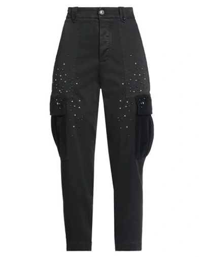 Mason's Woman Pants Black Size 4 Cotton, Lyocell, Elastane In Black