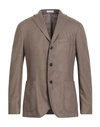 Boglioli Man Blazer Dove Grey Size 46 Wool In Green