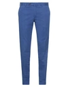 Pt Torino Man Pants Bright Blue Size 38 Cotton, Elastane