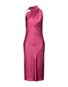 ANNA MOLINARI ANNA MOLINARI WOMAN MIDI DRESS MAUVE SIZE 8 VISCOSE