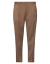 Yes London Man Pants Brown Size 38 Virgin Wool, Polyester, Elastane