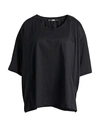Karl Lagerfeld Woman T-shirt Black Size Xl Cotton In Black